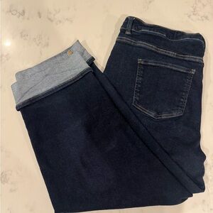 Universal Standard Indigo Cropped Cuffed Jeans Size 20